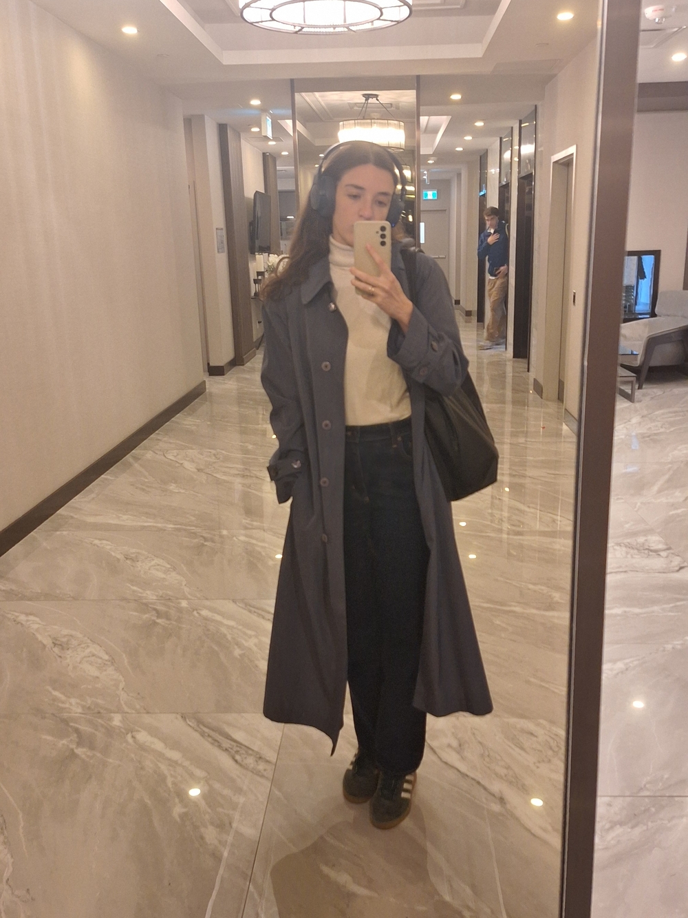 Long Slate Trench Coat / Rain Coat - Sequence